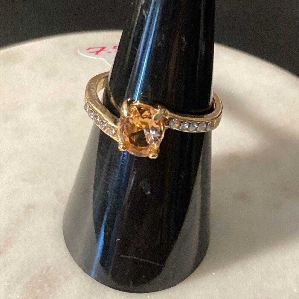 New fashion ring gold tone cz - 7.5